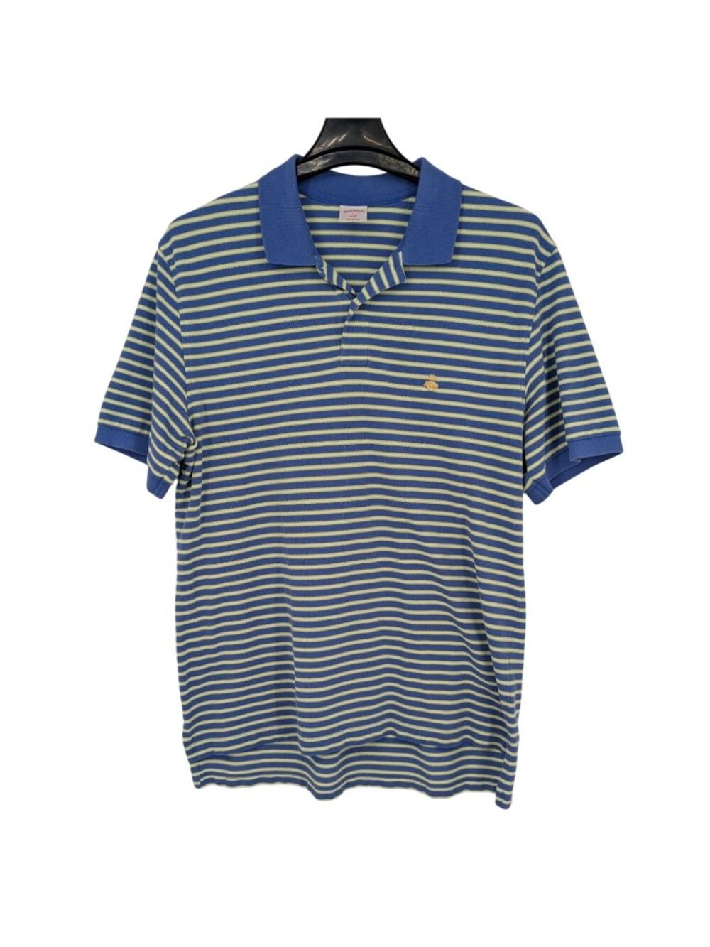 Y2K Brooks Brothers Stripe Polo Shirt Nautical Preppy Coastal Original Fit Large